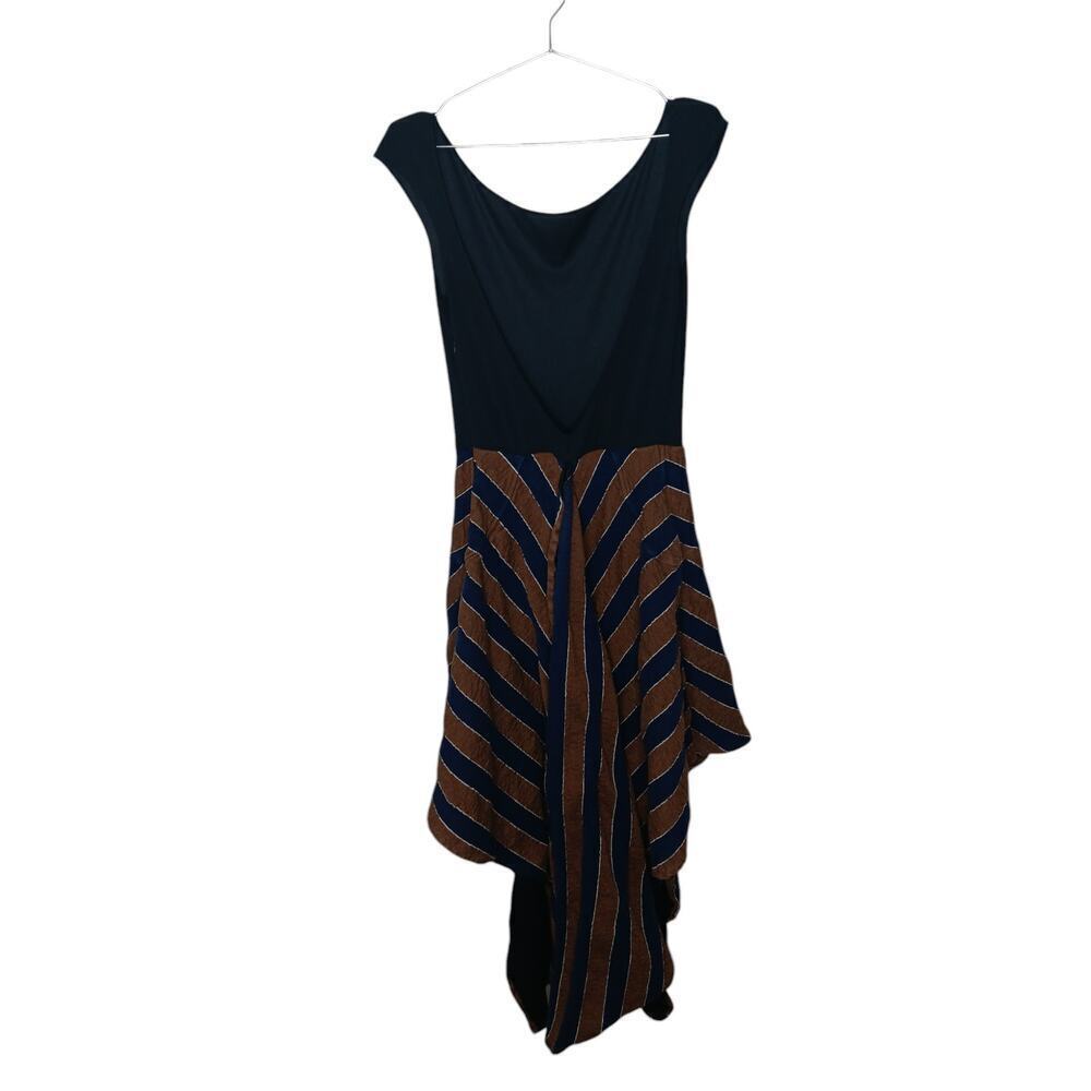 Esteban Cortazar Striped Open Back Dress SZ 42 - Picture 10 of 14